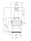 1/2 Inch Brass Tap Cartridge with Ceramic Disc 10 Hot Type