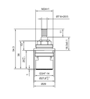 3/4 Inch Brass Tap Cartridge with Ceramic Disc CL16 Cold Type