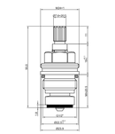 1/2 Inch Brass Tap Cartridge with Standard Rubber Washer 5