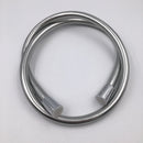 Easy Clean Smooth Silver Shower Hose - 150cm Long image 1