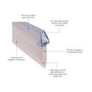 Uniblade Shower Seal - 1500mm Long